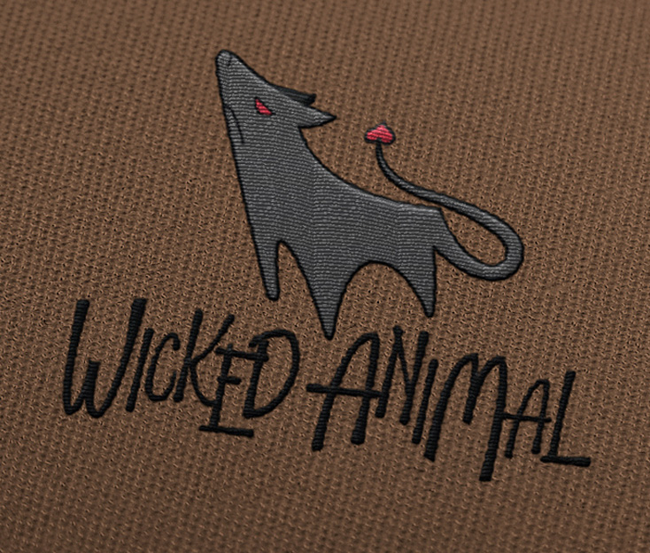Wicked Animal Pet Bed Logo Design