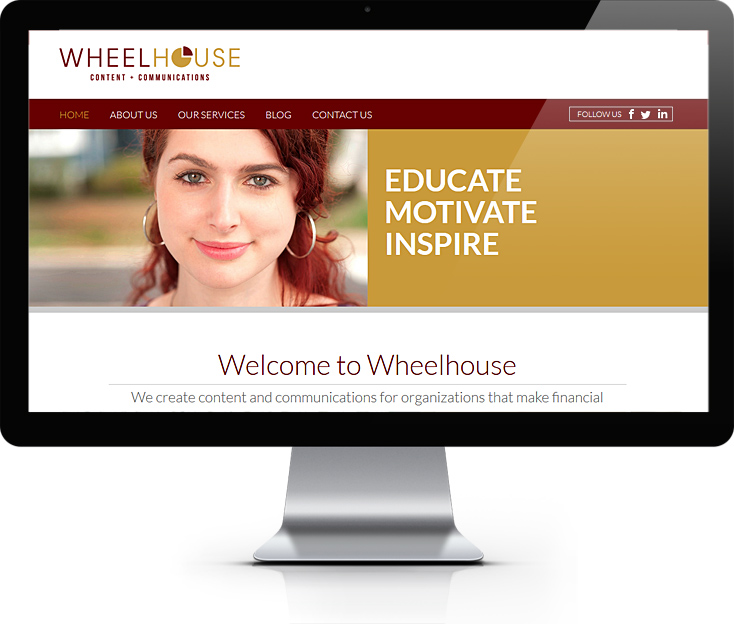 Wheelhouse Content + Communications Website Design