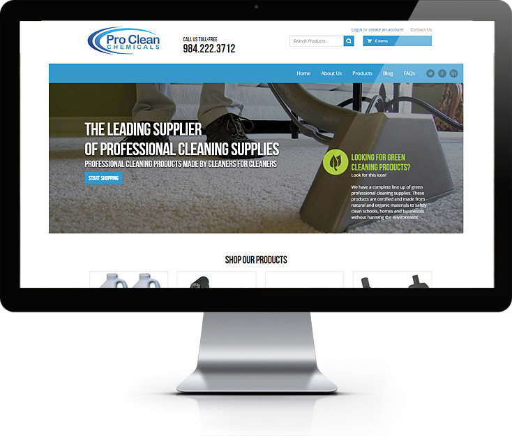 Proclean Chemicals Website Design
